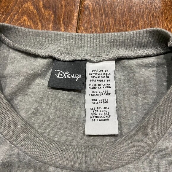 Disney Mickey Mouse Classics Soft Cotton Gray T-Shirt Y2K Women's Size Large - Picture 7 of 7